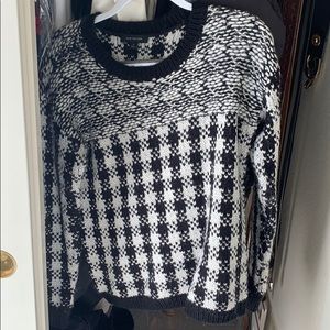 Black and white sweater
